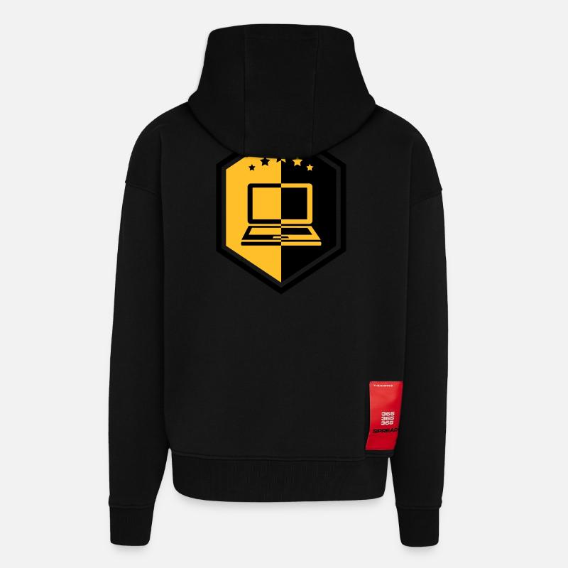 Computing / Informatik / Informatique - Zip Hoodie - made by SPREAD - SOLID BLACK