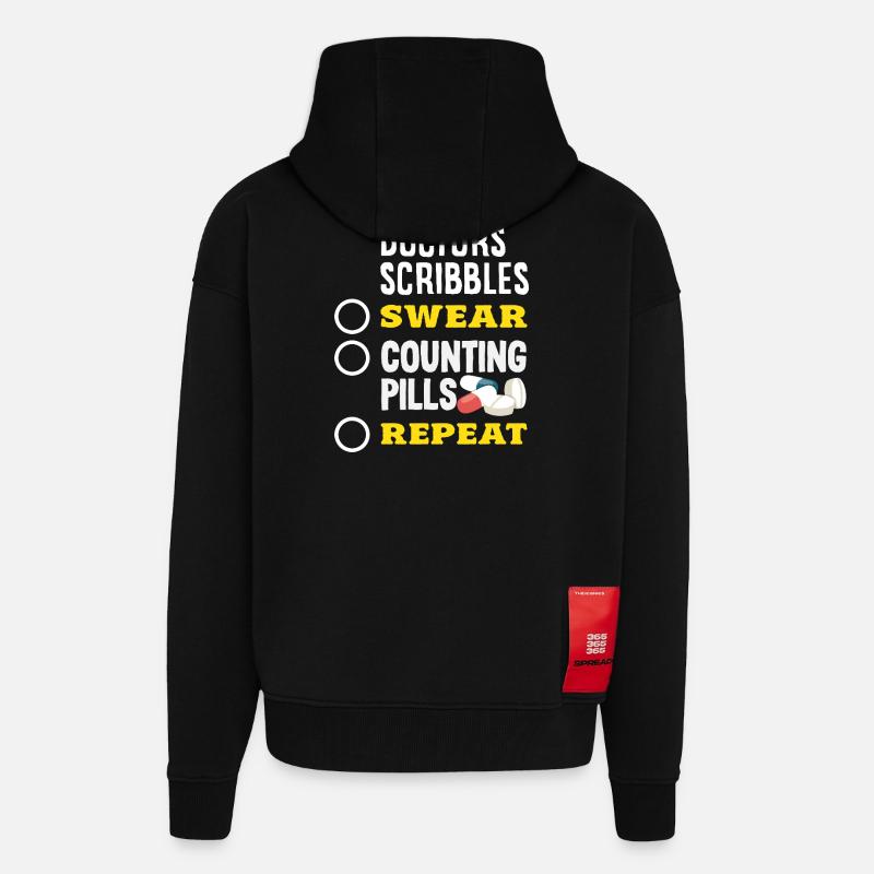 Apotheker Pharmazeutisch-technischer - Zip Hoodie - made by SPREAD - SOLID BLACK