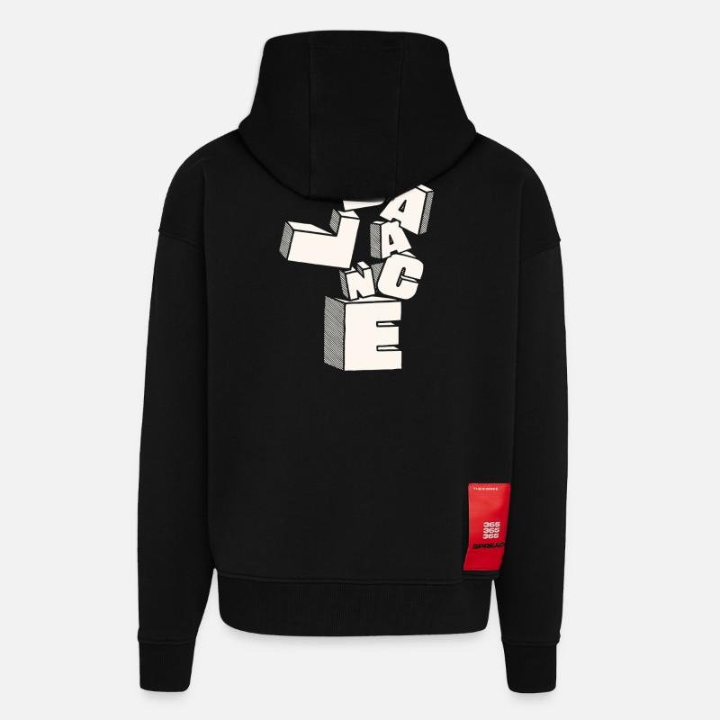 Saldo in 3D-Blockbuchstaben - Zip Hoodie - made by SPREAD - SOLID BLACK