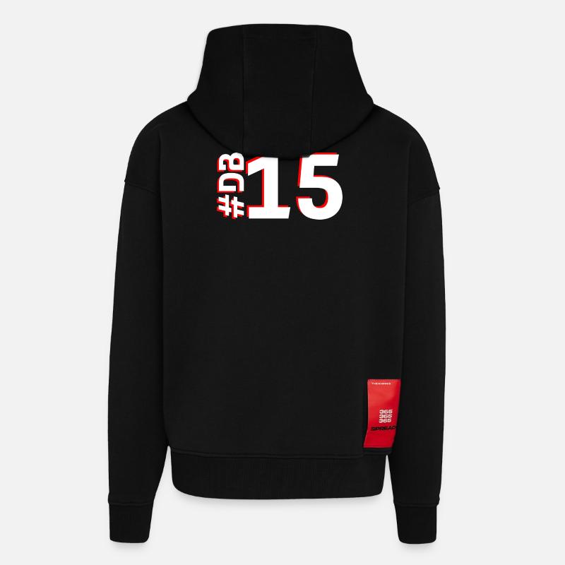 DB15-KARTON - Zip Hoodie - made by SPREAD - SOLID BLACK