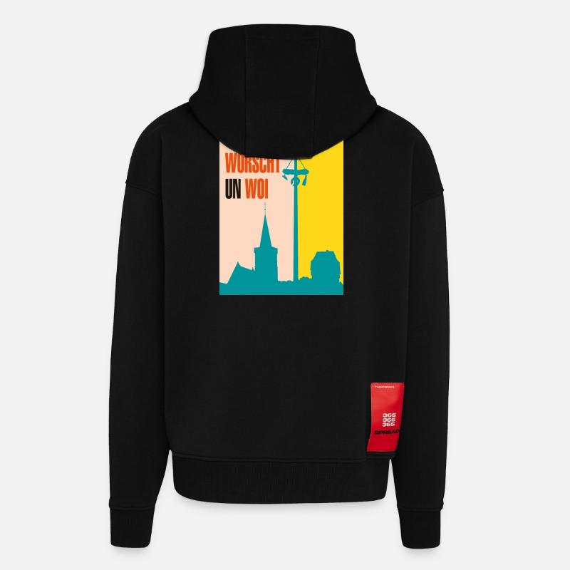 Die 3-faltigkeit der Kerb - Zip Hoodie - made by SPREAD - SOLID BLACK