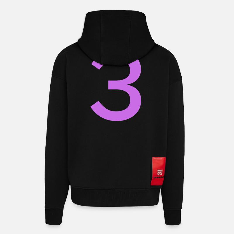 3 - Veste à capuche bio épaisse oversize fabriqué en UE - SOLID BLACK