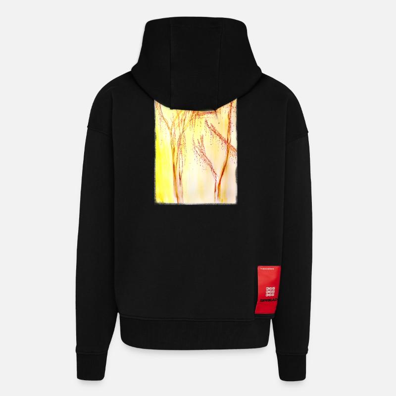  bee-eater - Zip Hoodie - made by SPREAD - SOLID BLACK