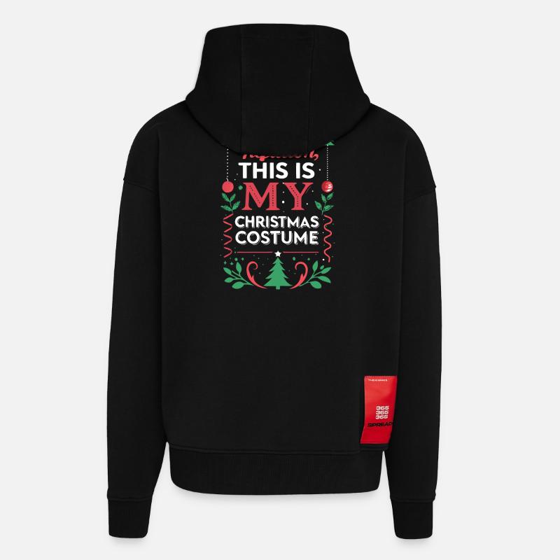 Inflation-Weihnachtskostüm - Zip Hoodie - made by SPREAD - SOLID BLACK