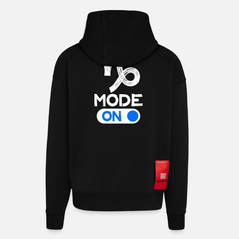 Astronomie Steinbock Statement Aberglaube Himmel - Zip Hoodie - made by SPREAD - SOLID BLACK