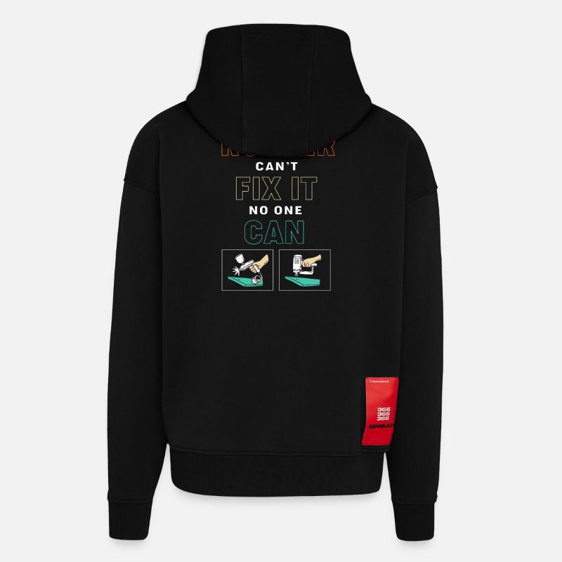 Dachdecker - Zip Hoodie - made by SPREAD - SOLID BLACK