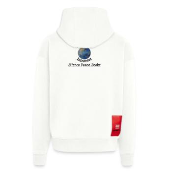 Planet Introvert Nerd, Fun, Geschenk Sprüche, Buch - Zip Hoodie - made by SPREAD - SOLID BLACK - Hinten