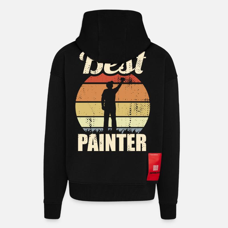 Bester Maler - Zip Hoodie - made by SPREAD - SOLID BLACK
