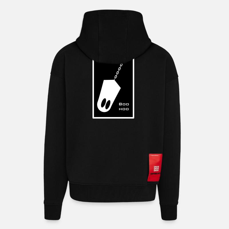 Geist in der Kette - Zip Hoodie - made by SPREAD - SOLID BLACK