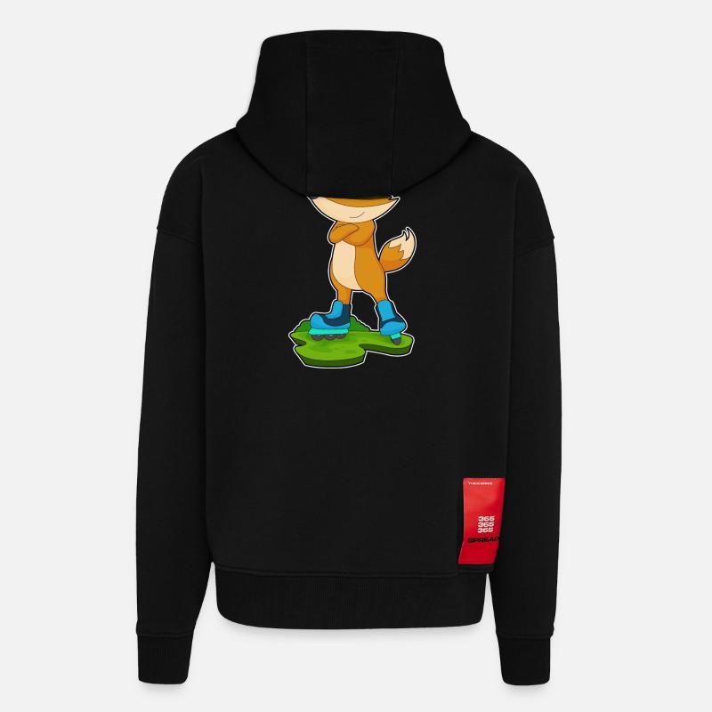 Fuchs Inline skating Inline skates - Zip Hoodie - made by SPREAD - SOLID BLACK