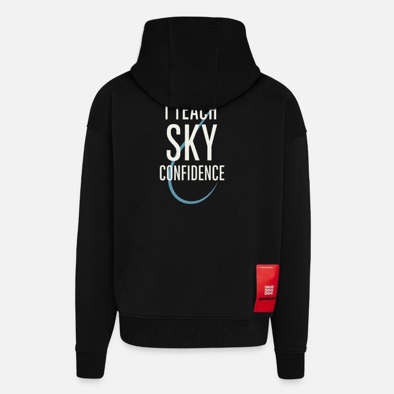 Fluglehrer Cfi Pilot Luftfahrtlehrer - Zip Hoodie - made by SPREAD - SOLID BLACK