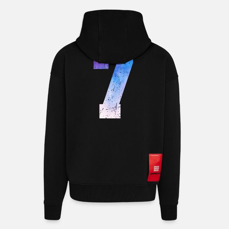 Issue 7 – 7th Anniversary Gift - Zip Hoodie - made by SPREAD - SOLID BLACK