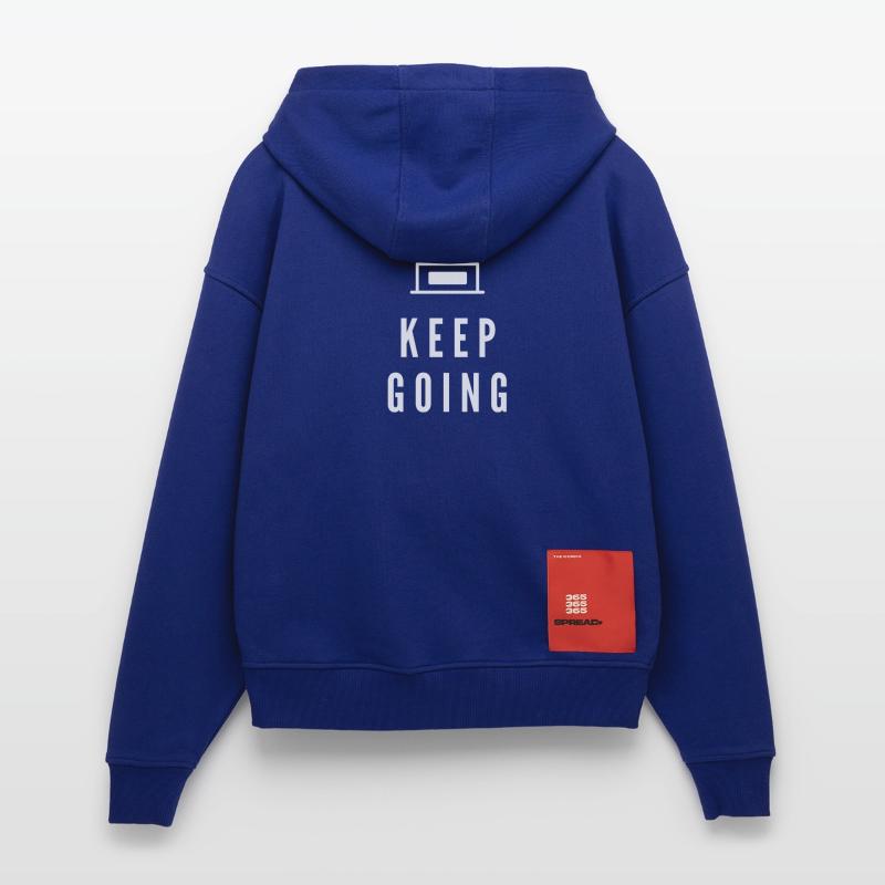 Keep Going Trophy Motivation Success Mindset Zip Hoodie - made by SPREAD