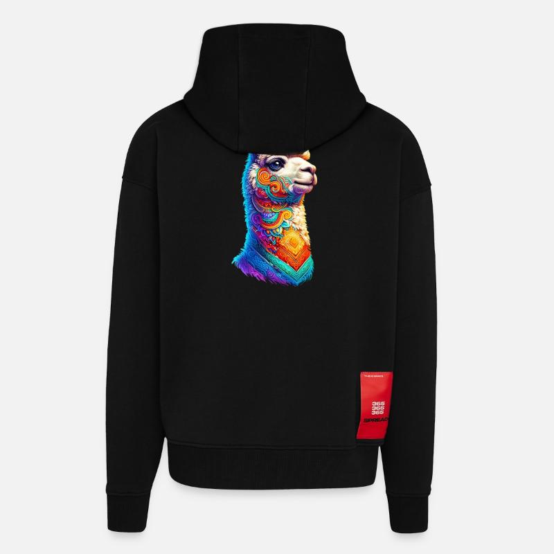 Alpaka - Zip Hoodie - made by SPREAD - SOLID BLACK
