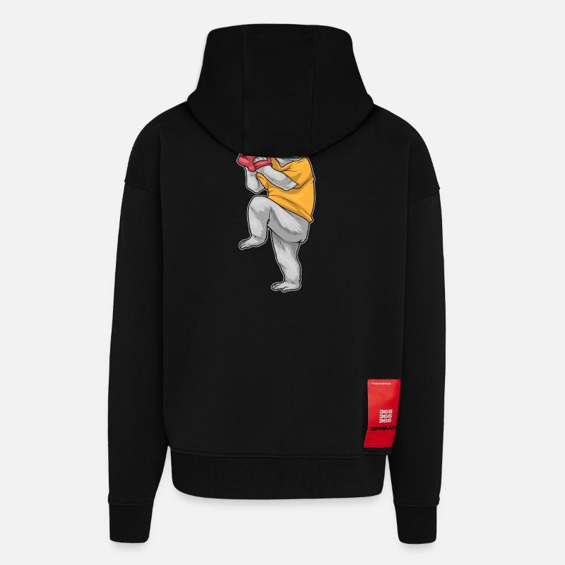 Koala Baseball Baseballhandschuh - Zip Hoodie - made by SPREAD - SOLID BLACK