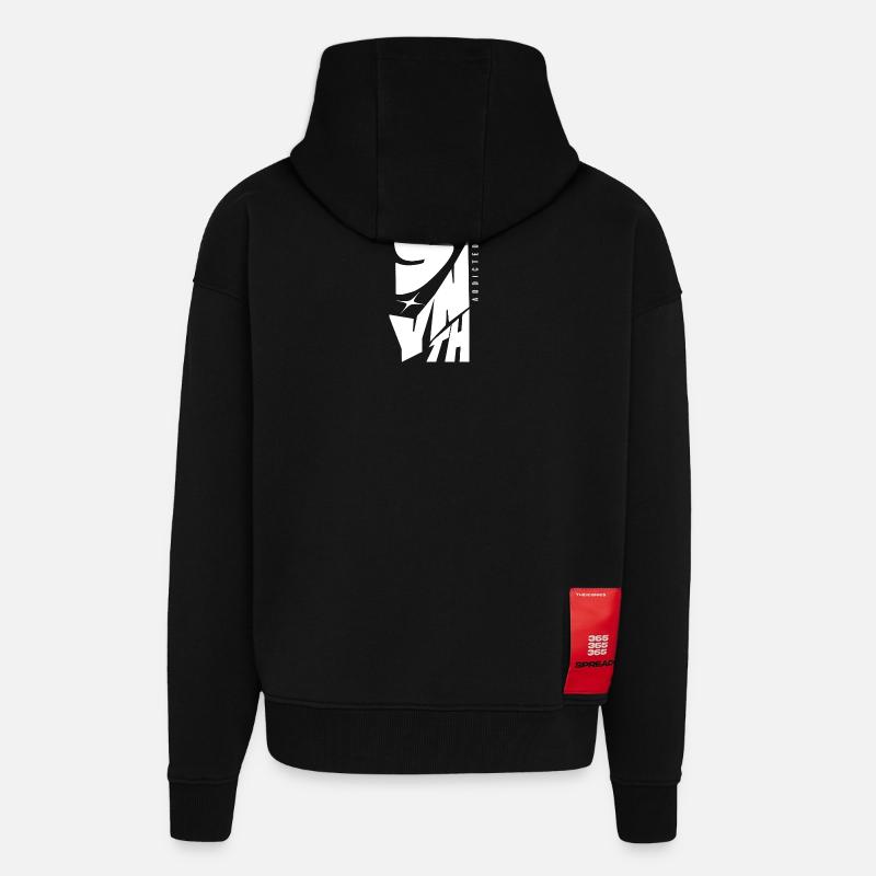 Synth Addicted Synthesizer Modular - Zip Hoodie - made by SPREAD - SOLID BLACK