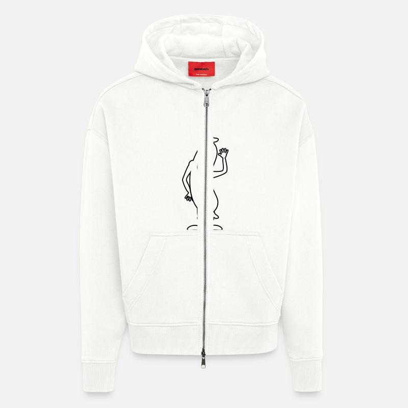 Wurst - Zip Hoodie - made by SPREAD - OFF WHITE