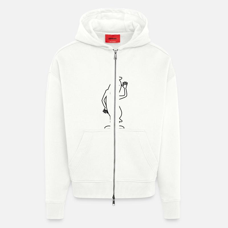 Wurst - Zip Hoodie - made by SPREAD - OFF WHITE