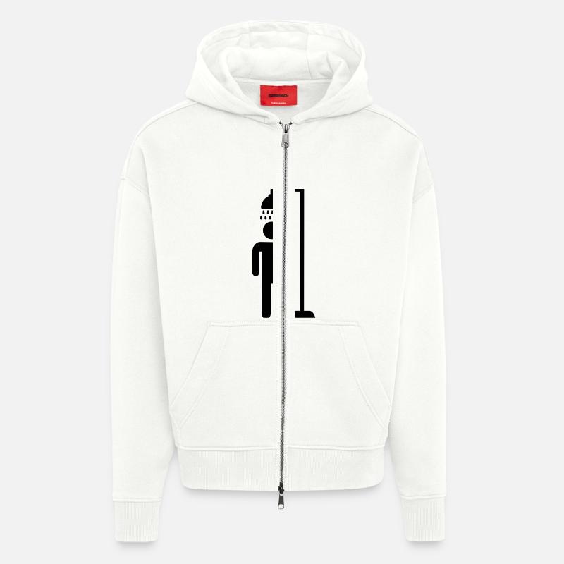 Dusche - Zip Hoodie - made by SPREAD - OFF WHITE