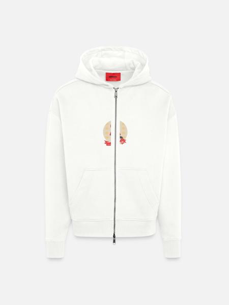 Wolf Rotkäppchen - Zip Hoodie - made by SPREAD - OFF WHITE