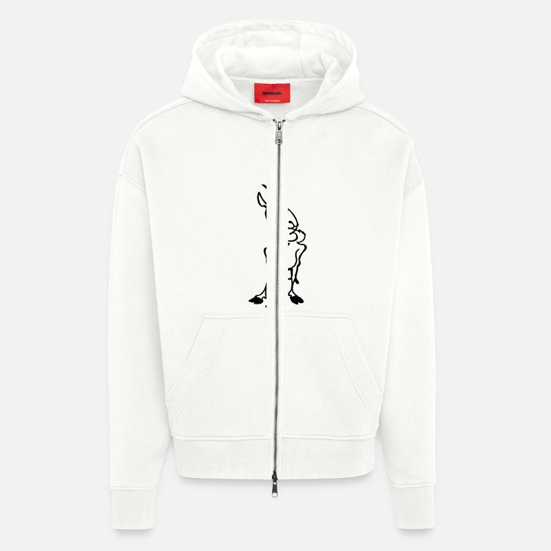 Ziegen Kitz - Zip Hoodie - made by SPREAD - OFF WHITE