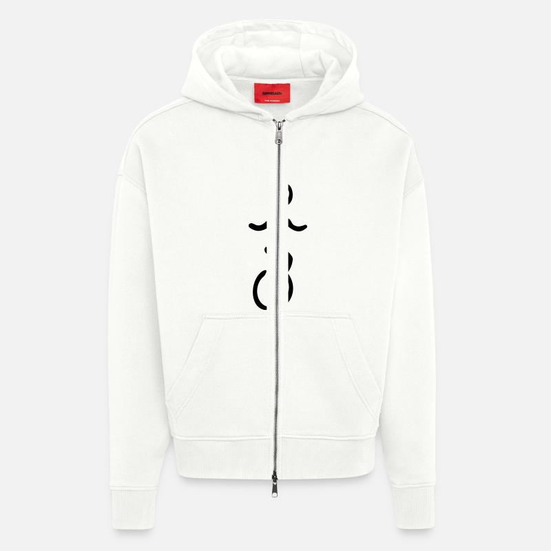 Einrad - Zip Hoodie - made by SPREAD - OFF WHITE