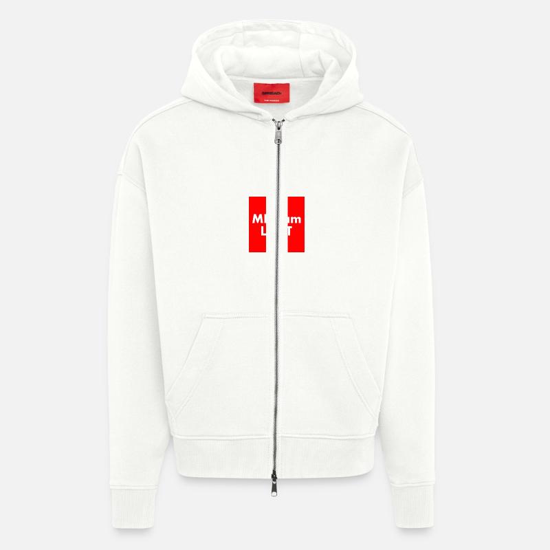 Mfa am limit - Zip Hoodie - made by SPREAD - OFF WHITE