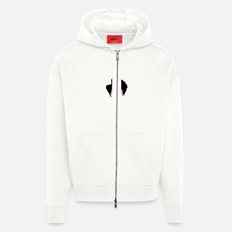 Moss IT-Crowd - Veste à capuche bio épaisse oversize fabriqué en UE - OFF WHITE