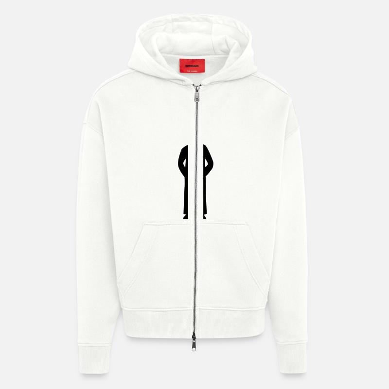 Pasteur - Veste à capuche bio épaisse oversize fabriqué en UE - OFF WHITE