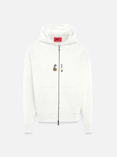 bee / honeybee 2c - Zip Hoodie - made by SPREAD - OFF WHITE