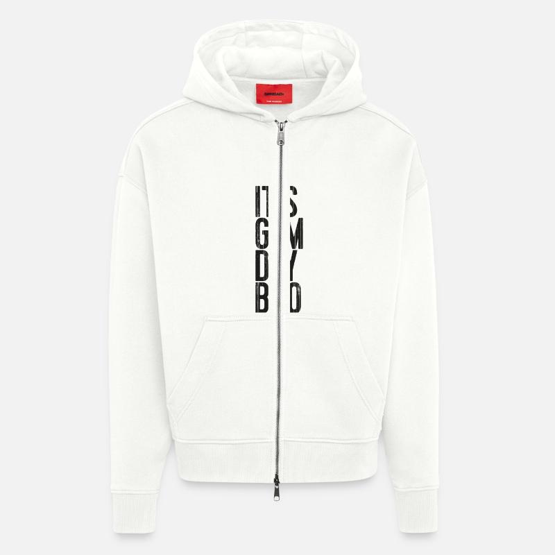 It's Gym Day Bro - Zip Hoodie - made by SPREAD - OFF WHITE