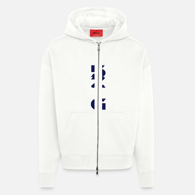 5 zig fünfzig - Zip Hoodie - made by SPREAD - OFF WHITE