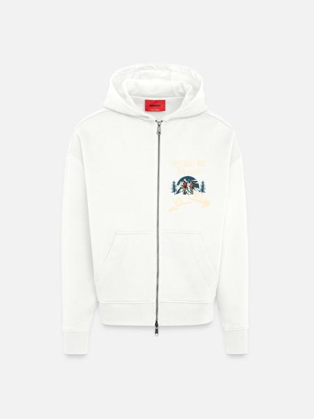 Wander - Zip Hoodie - made by SPREAD - OFF WHITE