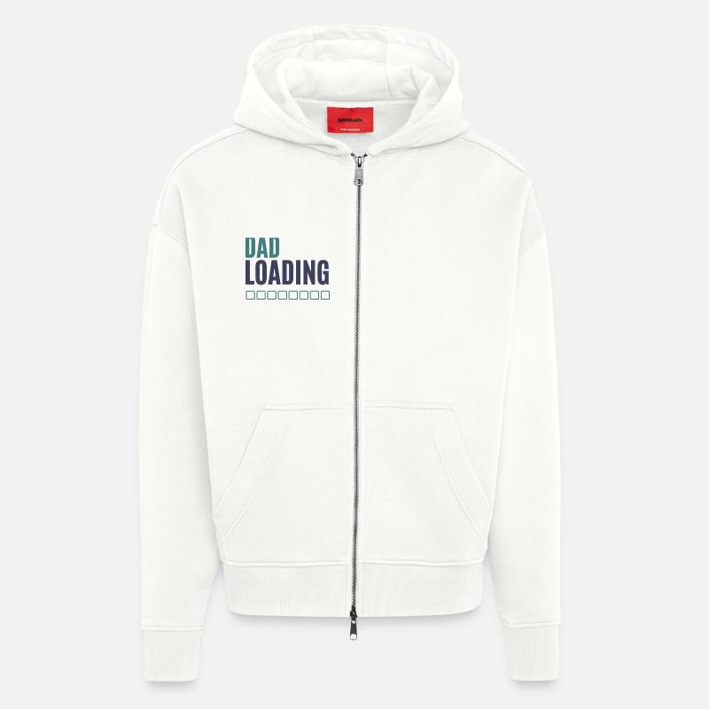 Dad Loading Progress Bar - Zip Hoodie - made by SPREAD - OFF WHITE