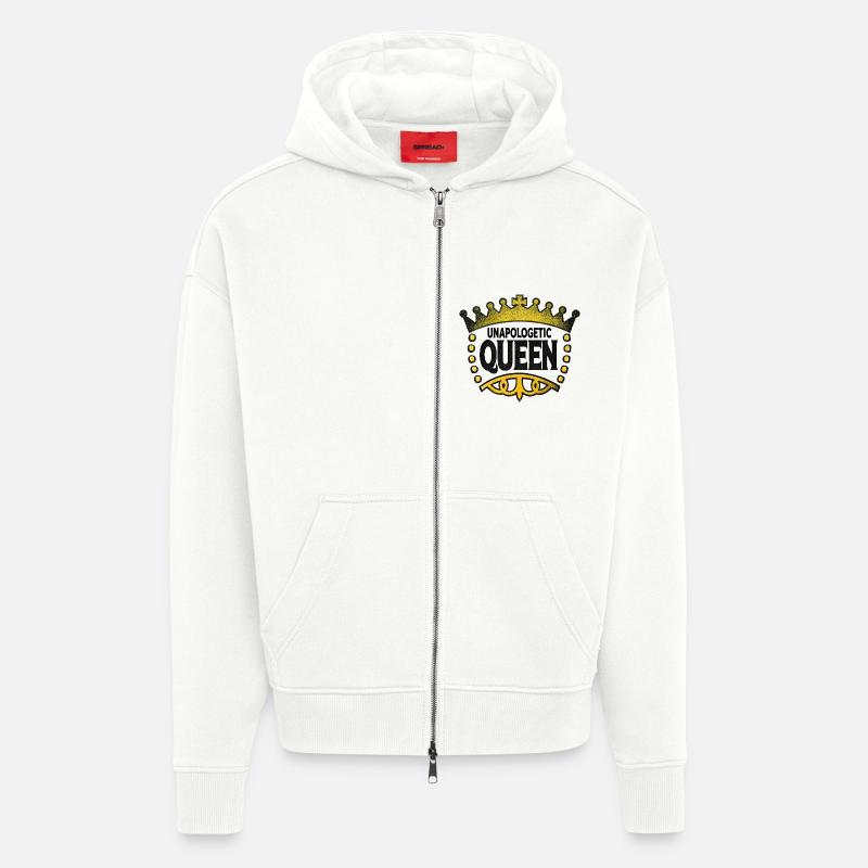 Unverfrorene Königin - Zip Hoodie - made by SPREAD - OFF WHITE