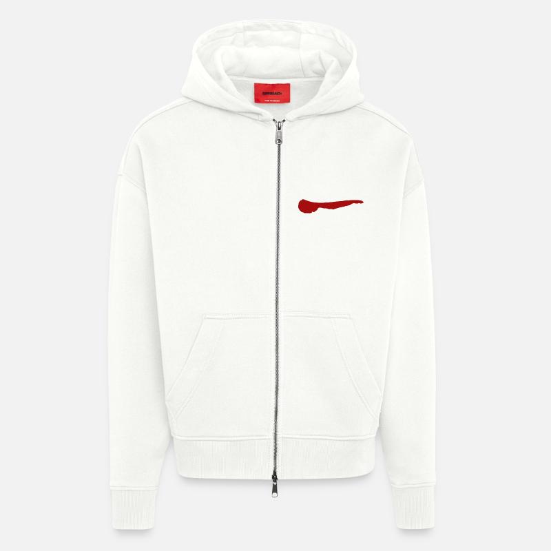 Île d’Ameland - Veste à capuche bio épaisse oversize fabriqué en UE - OFF WHITE