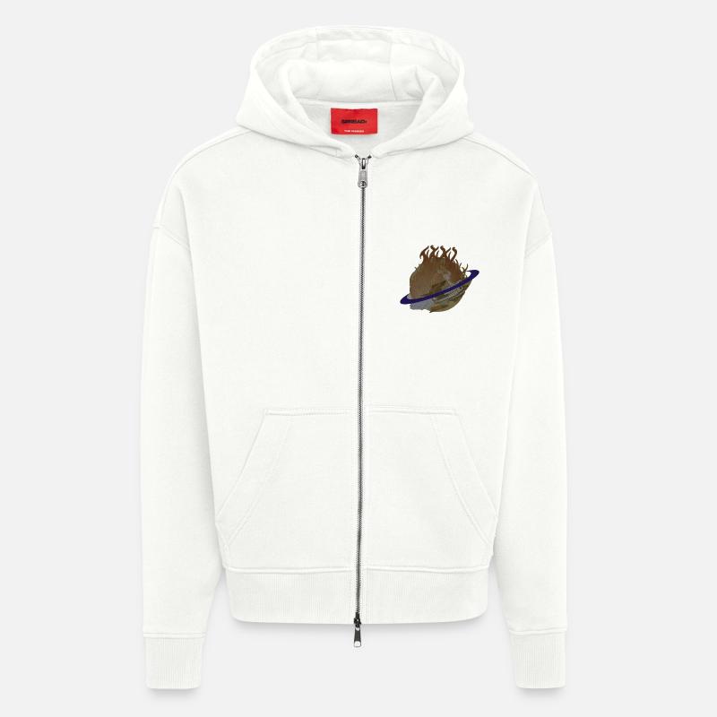 rocket - Zip Hoodie - made by SPREAD - OFF WHITE