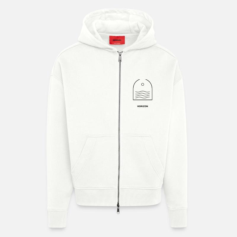 Horizont - Zip Hoodie - made by SPREAD - OFF WHITE