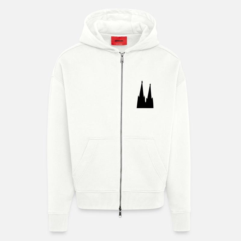 Der Kölner Dom zu Köln - Zip Hoodie - made by SPREAD - OFF WHITE