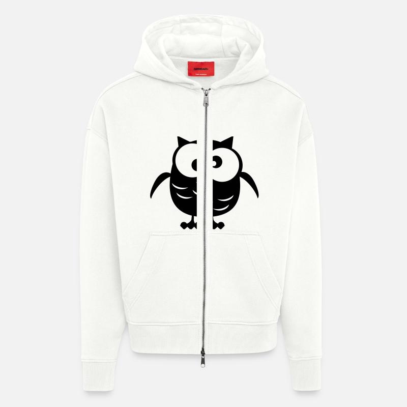 Eule - Zip Hoodie - made by SPREAD - OFF WHITE