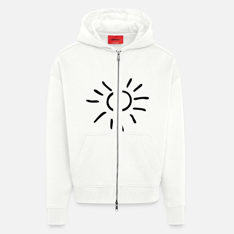 Sonne - Zip Hoodie - made by SPREAD - OFF WHITE