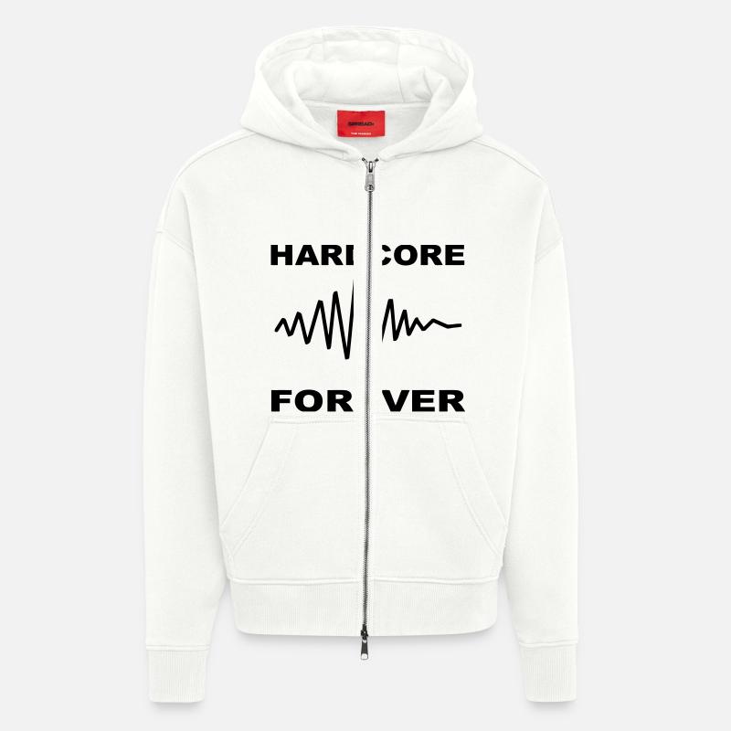 Hardcore immer - Zip Hoodie - made by SPREAD - OFF WHITE