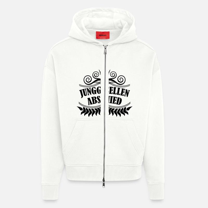 junggesellenabschied - Veste à capuche bio épaisse oversize fabriqué en UE - OFF WHITE