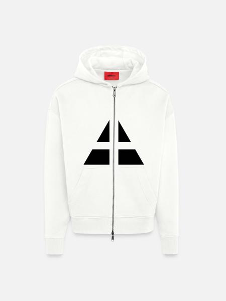 Triad - Zip Hoodie - made by SPREAD - OFF WHITE