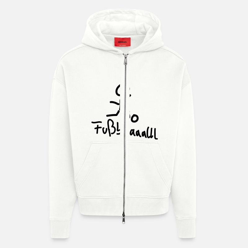 fußball - Zip Hoodie - made by SPREAD - OFF WHITE