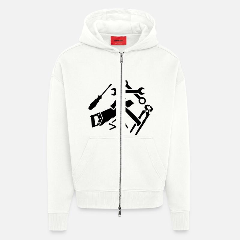 Werkzeug - Zip Hoodie - made by SPREAD - OFF WHITE
