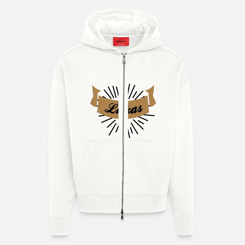 lukas - Zip Hoodie - made by SPREAD - OFF WHITE