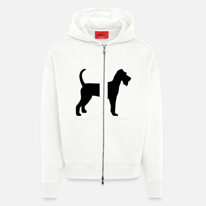 Irish Terrier - Veste à capuche bio épaisse oversize fabriqué en UE - OFF WHITE
