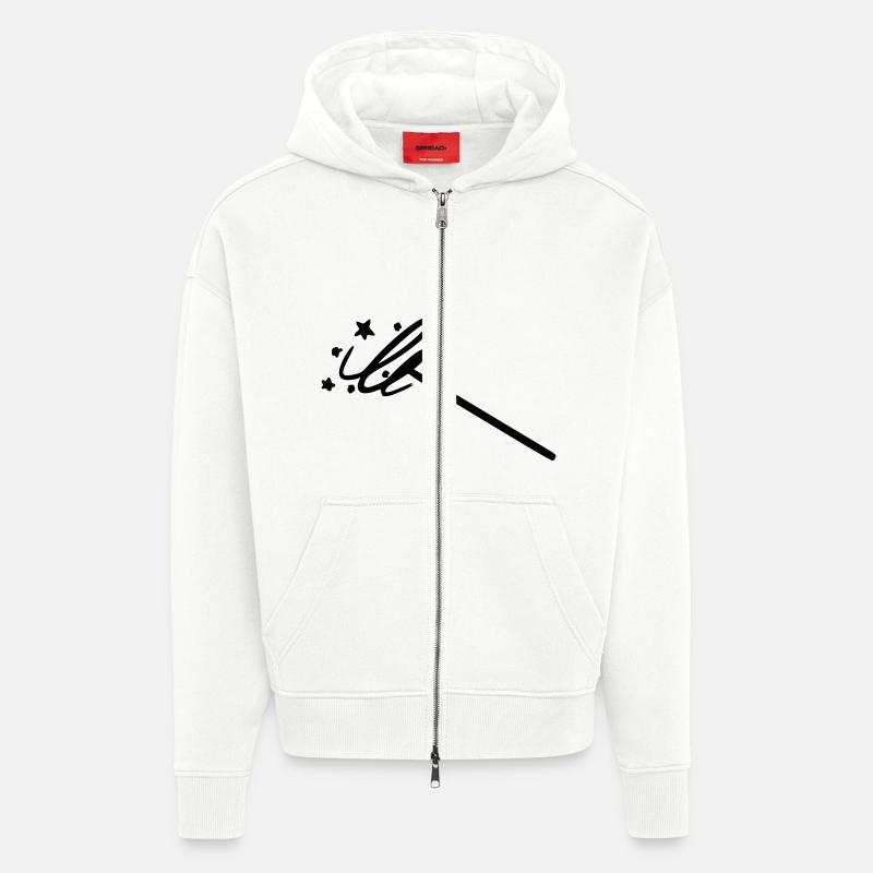 Zauberstab - Zip Hoodie - made by SPREAD - OFF WHITE