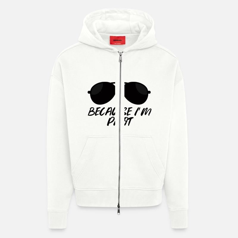 Pilot: Because i´m Pilot. - Zip Hoodie - made by SPREAD - OFF WHITE